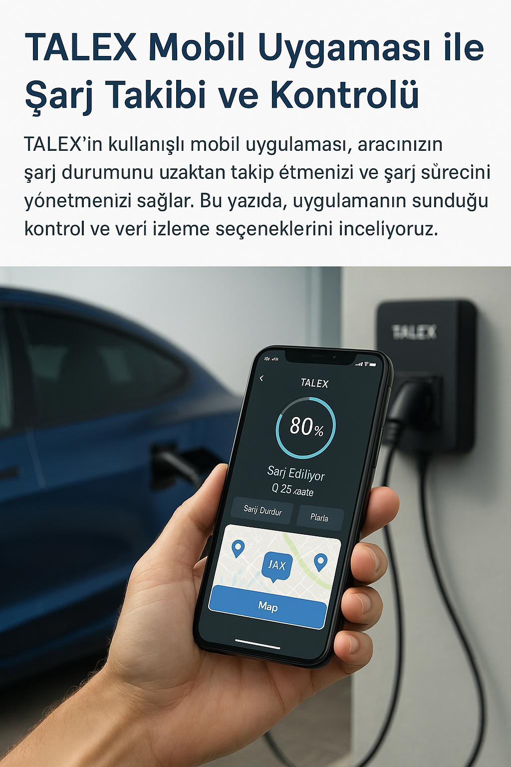 TALEX Mobil Uygulama Şarj Takibi