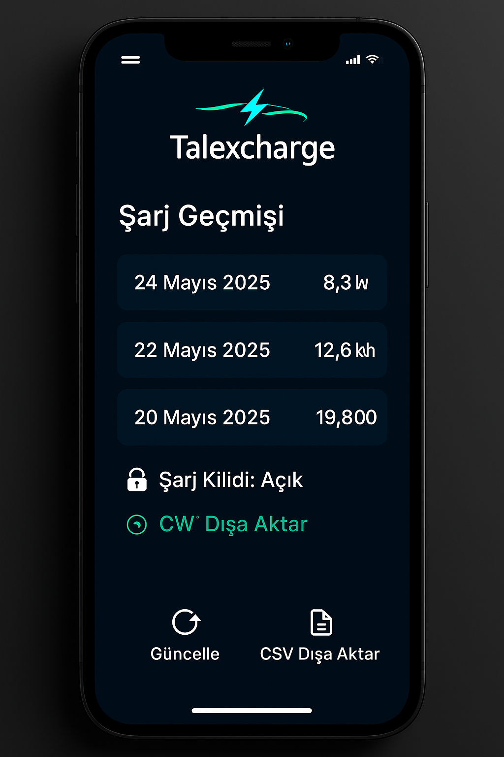 Şarj Geçmişi